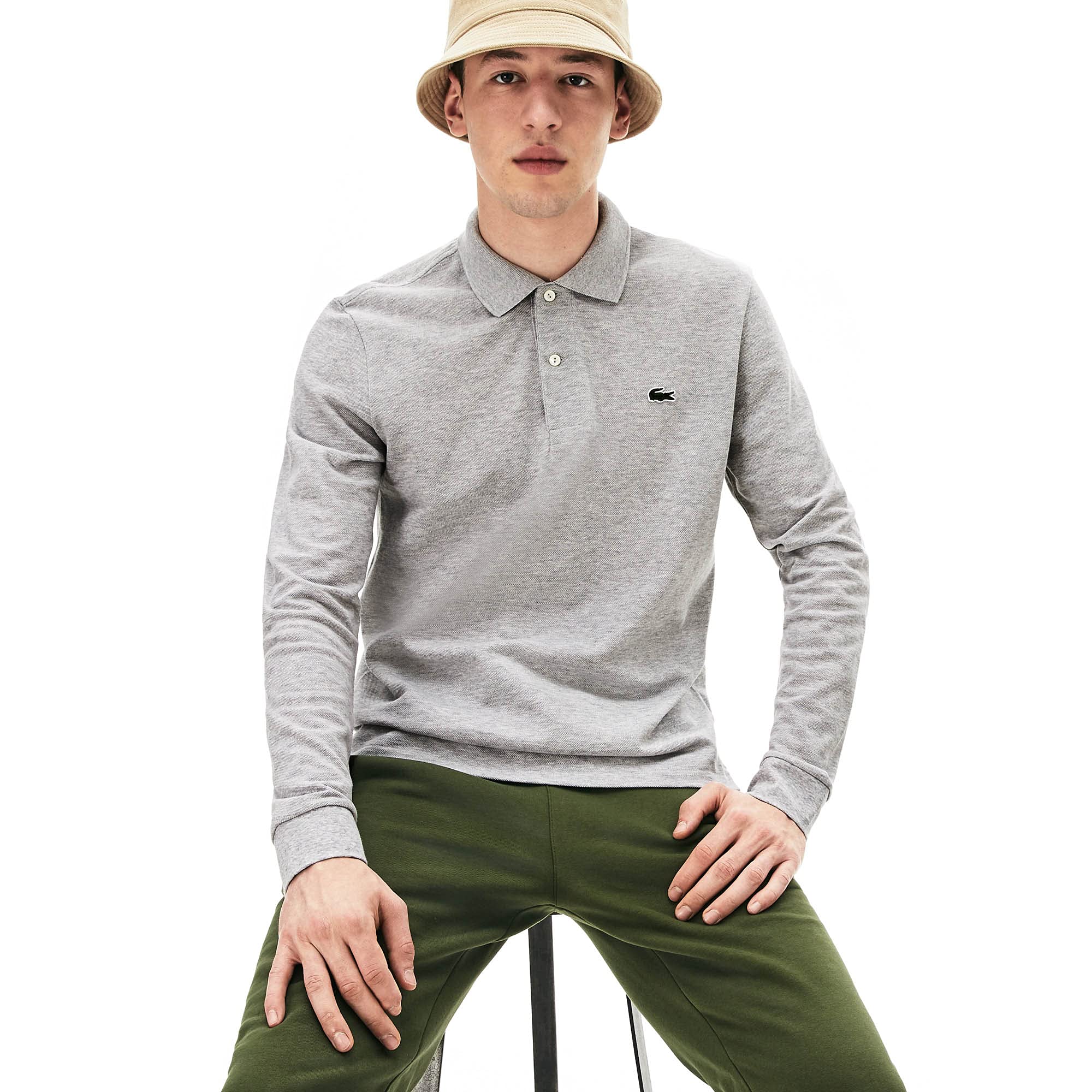 LacosteMen's Solid Classic Fit Polos