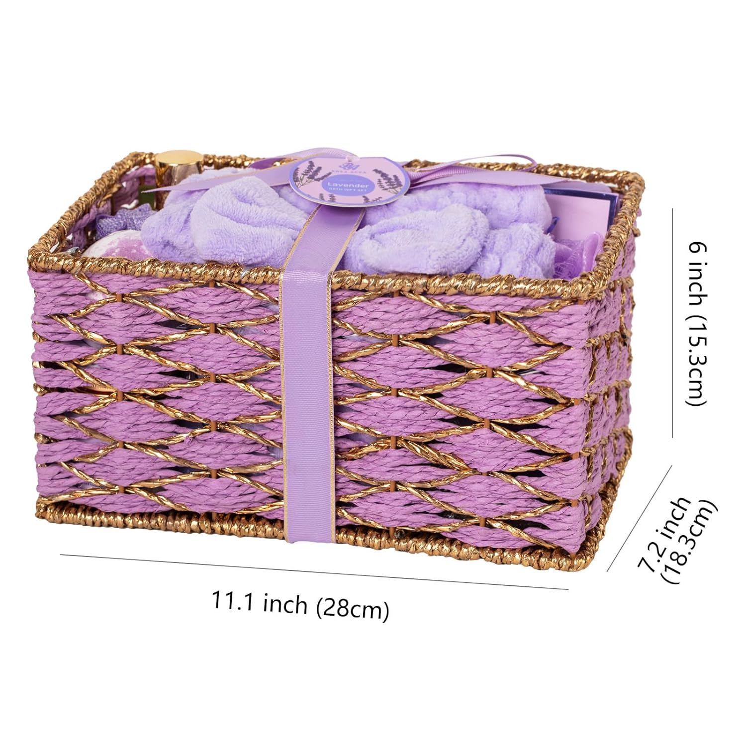 35 Pcs Valentines Day Gifts for Women, Lavender Bath and Body Gift Basket, Facial Skin Care Set, Spa Kit, Self-Care Set, Face Sheet Mask, Necklace, Birthday, Christmas, Mother Day, Anniversary - Image 9