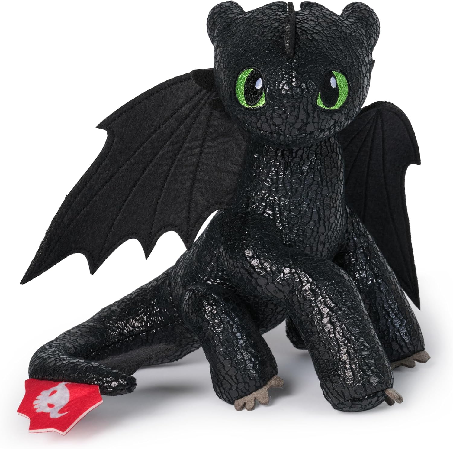 DreamWorks How to Train Your Dragon Toothless 8-Inch Plush Toy; Ages 4+ | Soft Sensory Details Encourage Tactile Play; Film-Accurate Dragon Designs Inspire Fun Screen-Free Imaginative and Role-Play