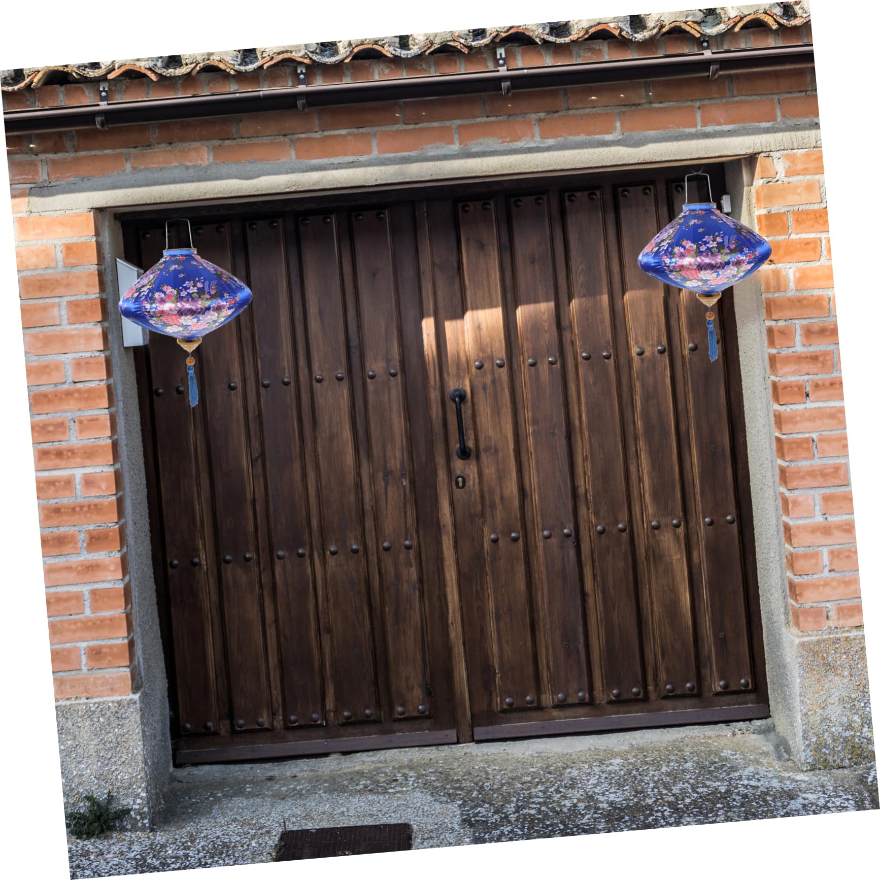 BESPORTBLE Adorno de Linterna Floral Borlas Linterna Colgante Hogar Decoración Año para Patios y Interiores