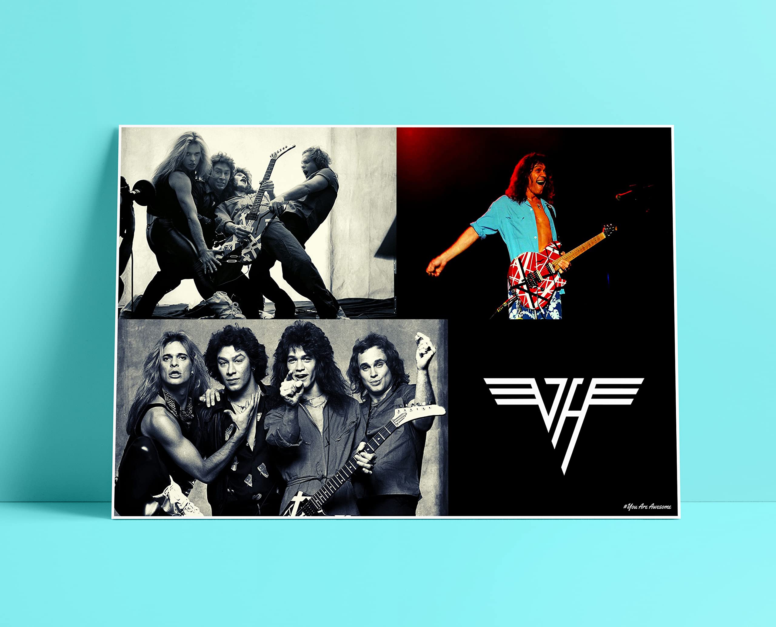You are Awesome -Van Halen Rock Band Collage Poster 01 (18inchx12inch)