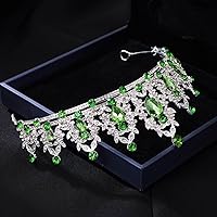 Vista 47 de Kamirola - Corona de reina y tiaras corona de princesa para mujeres y niñas, diademas de cristal para novia, princesa para bodas y fiestas (01)