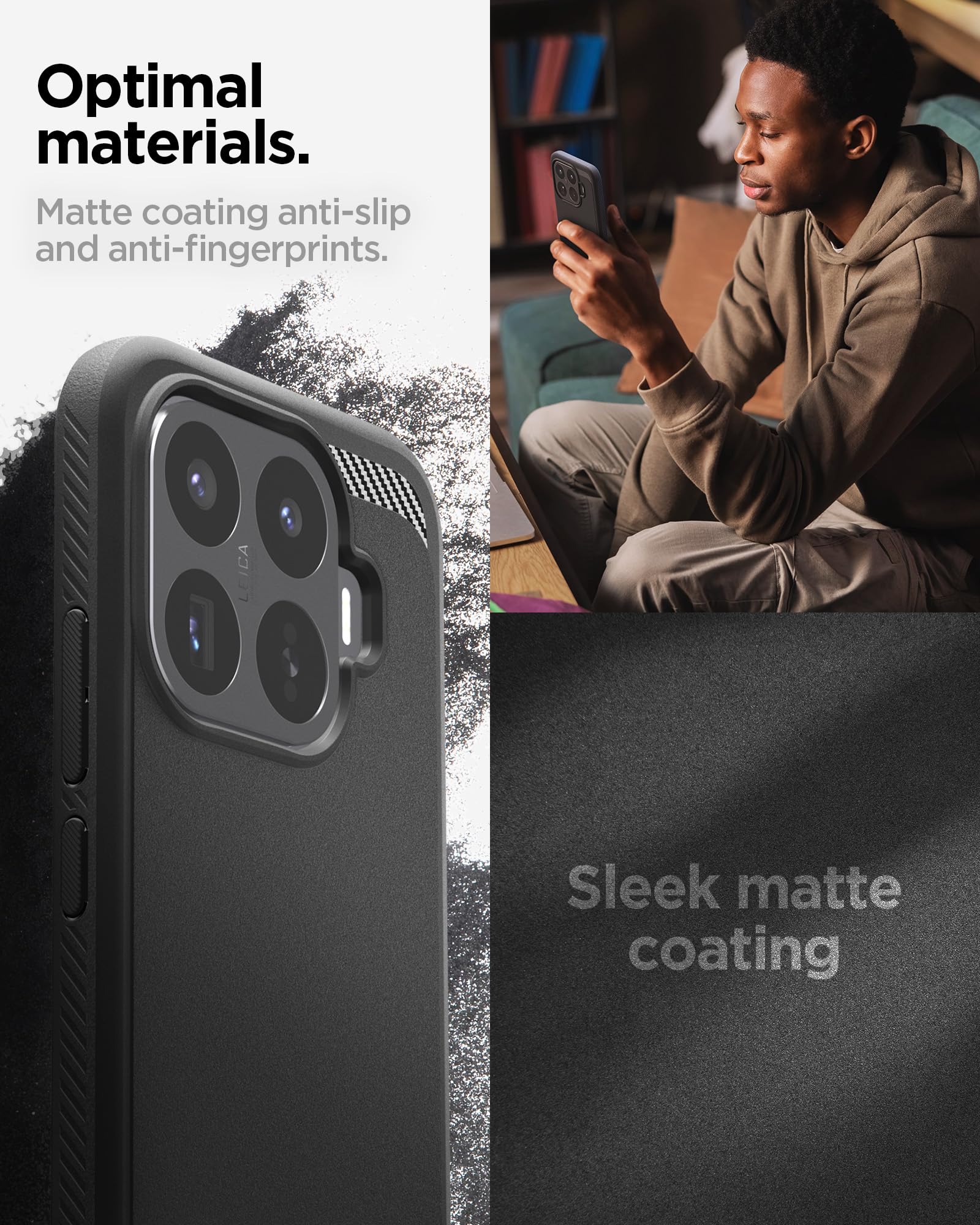 Spigen Rugged Armor Case for Xiaomi 17T, Matte Black — Amazon image 5
