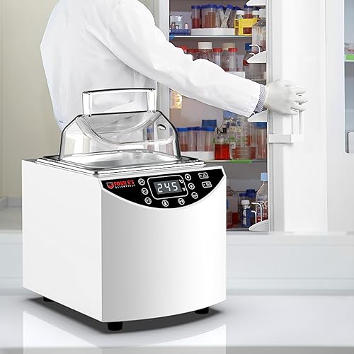 Miniatura 14 de 4E's USA Baño de agua - Baño de agua eléctrico digital de laboratorio de 24 litros con control preciso de temperatura, doble función de seguridad