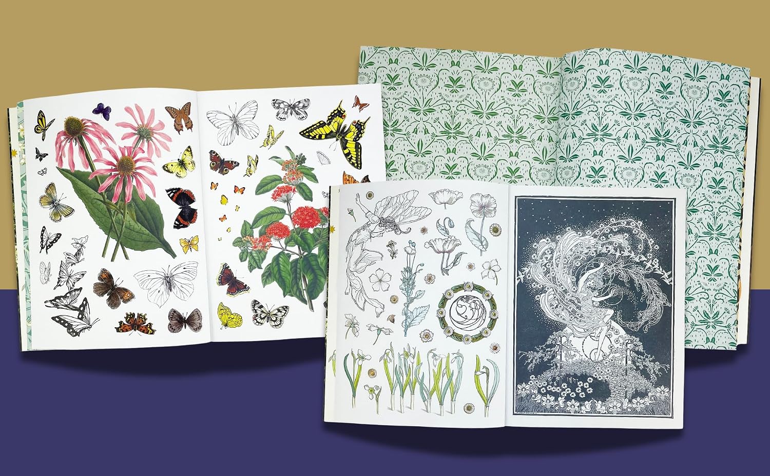 Sticker Emporium Woodlandia - 1000+ Exquisite Vintage Stickers for Scrapbooking, Journaling, Planners & Calendars and More. Includes 135 patterned pages