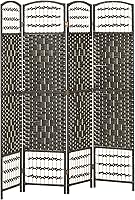 Vista 28 de HOMCOM Divisor de habitación de 3 paneles, pantalla de privacidad plegable, separador de habitación de 5.6 pies, divisor de pared de división Negro