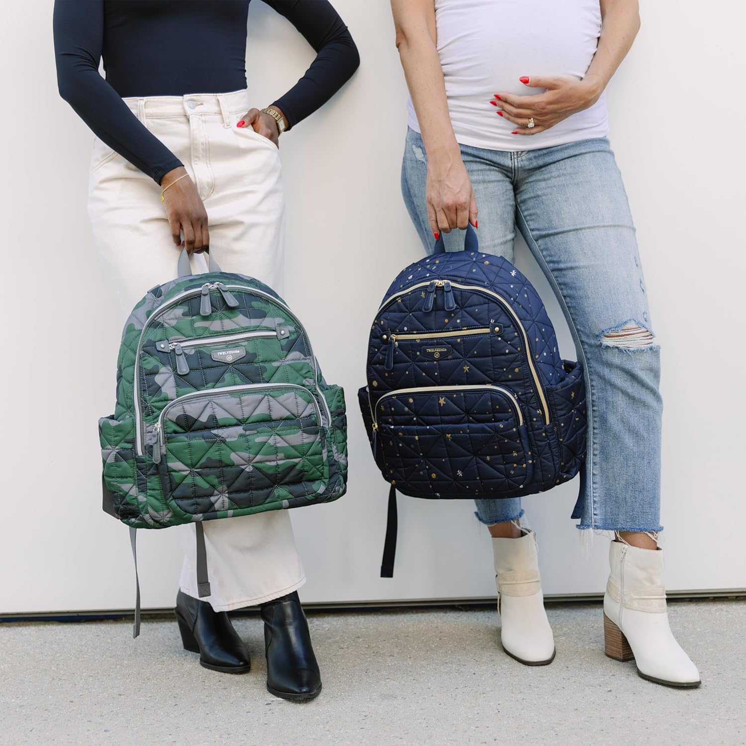 TWELVElittle Companion Diaperbag Backpack 3.0 *NEW* - Includes Changing Pad & Stroller Clips. Insulated Pockets, Machine Washable - Camo