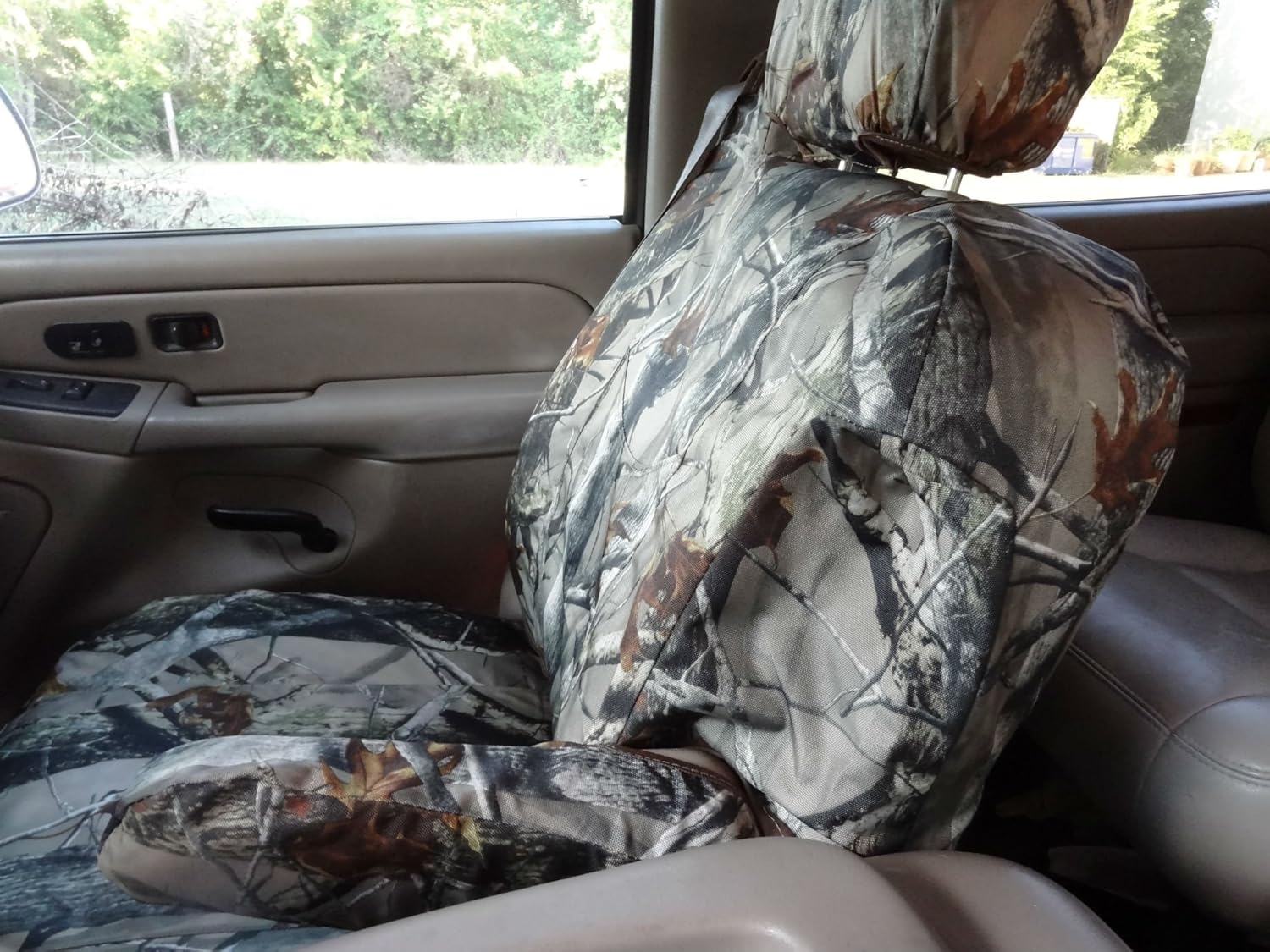 Durafit Seat Covers, C1999 MC2-C, Seat Covers Made in MC2 Camo Endura for Chevy Silverado, Avalanche and GMC Sierra Front Captain Chairs with Dual Electric Seats and Side Impact Airbags in Seats