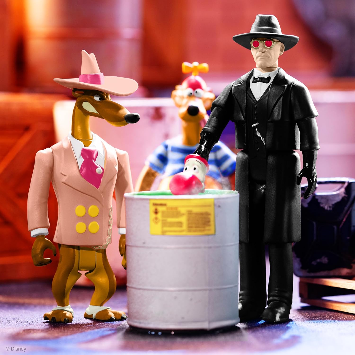 Super7 Who Framed Roger Rabbit Judge Doom - 3.75" Who Framed Roger Rabbit Action Figure with Accessory Classic Movie Collectibles and Retro Toys