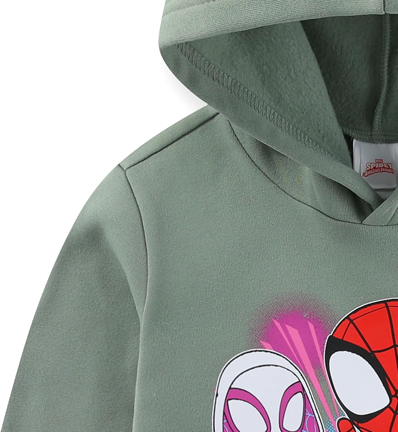 Marvel Spidey and His Amazing Friends Spider-Man Miles Morales Ghost Spider Boys Pullover Hoodie for Toddler and Big Kids - Image 4