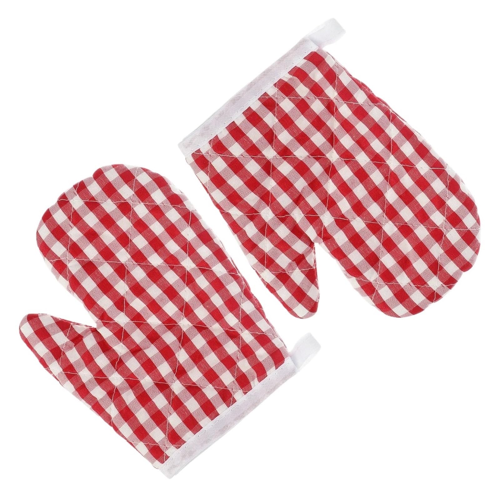MRKU Baking Mitts Cooking oven gloves 2 Pcs Microwave For Heat-resistant Bake Polyester