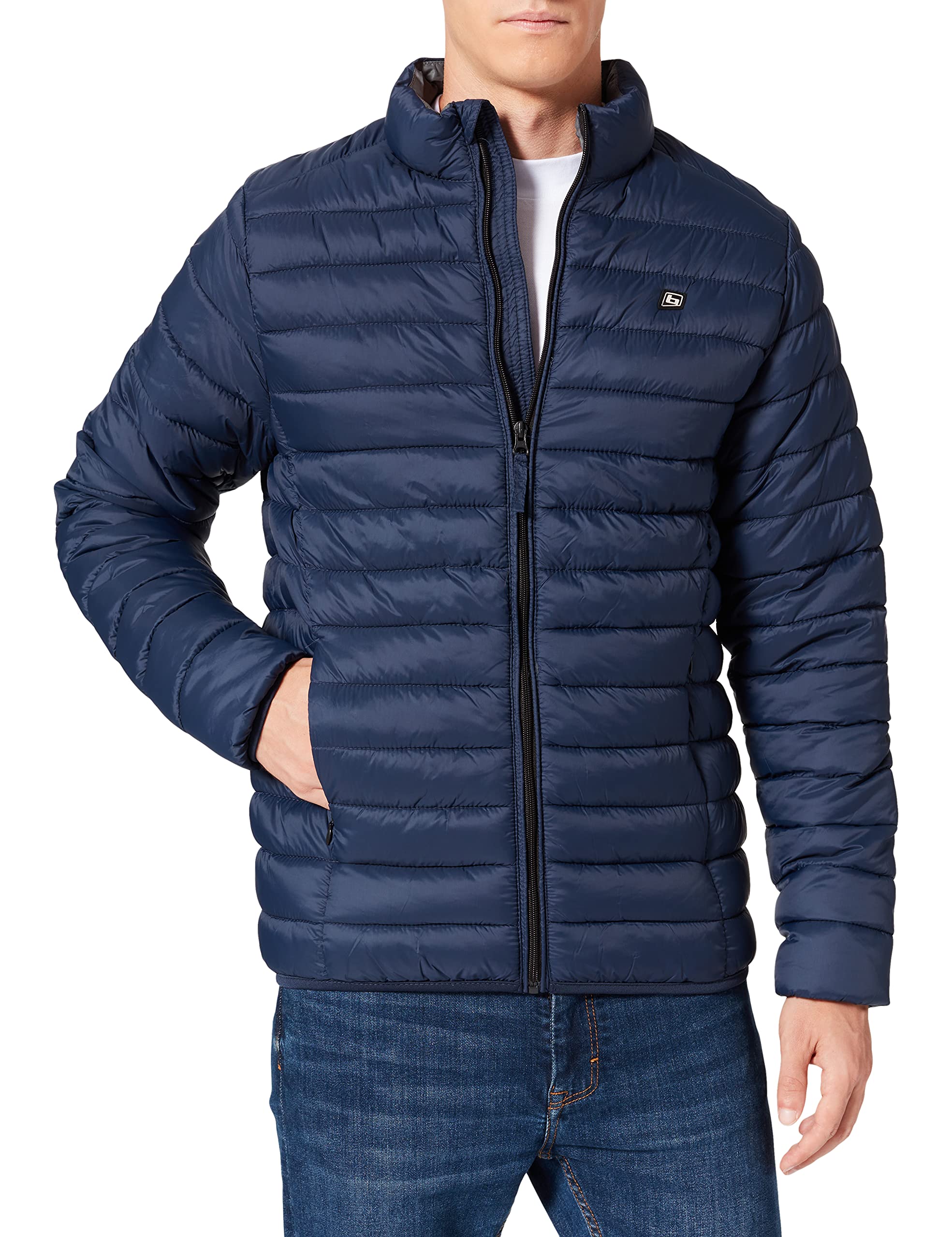 Blend Men's Bhromsey Jacket Quilted, 194024_Dress Blues, XXL