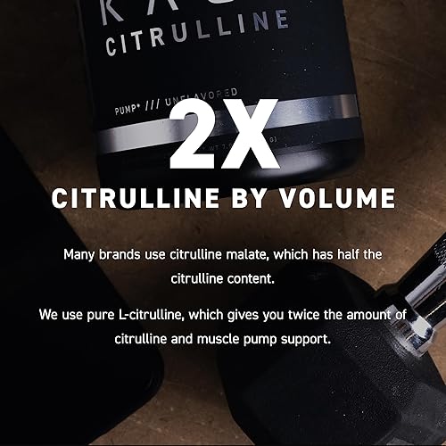 Miniatura 4 de Kaged Polvo de L-citrulina premium  Sin sabor  Bombas de mejora  Mejora la vascularidad muscular  Refuerzo de óxido nítrico  100 porciones