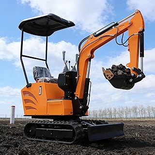 Minibagger Gartenprojekte - 0,8-1 Tonne Micro Hydraulischer Bagger für Heimwerkerarbeiten
