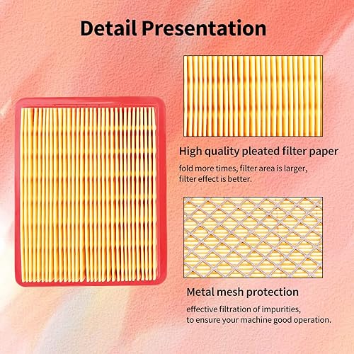 Miniatura 4 de Aouton 951-15245 Filtro de aire para motores MTD 751-15245 Cub Cadet 490-200-M065 159cc 1X65 5X65 6X65 8X65 196cc 5X70 6X70 7X70 SC 700 E Self