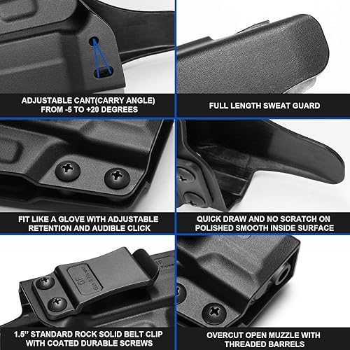 Miniatura 6 de M&P Shield - Funda protectora de 0.354in, polímero IWB oculto para transporte M&P Shield para M&P Shield .40 3.1 pulgadas, funda Smith and Wesson MP