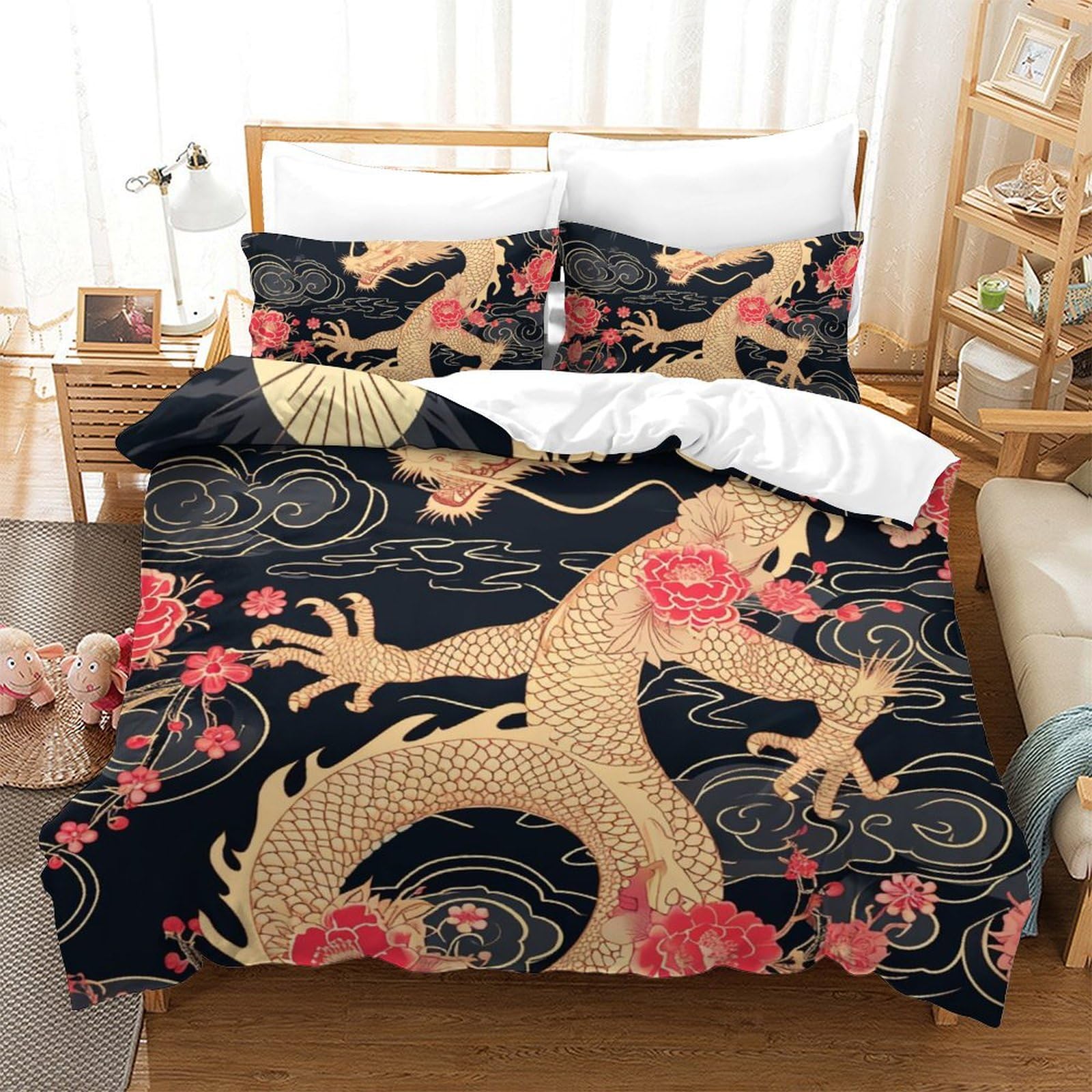 Housses de couettes dragon 3D pour transformer votre chambre