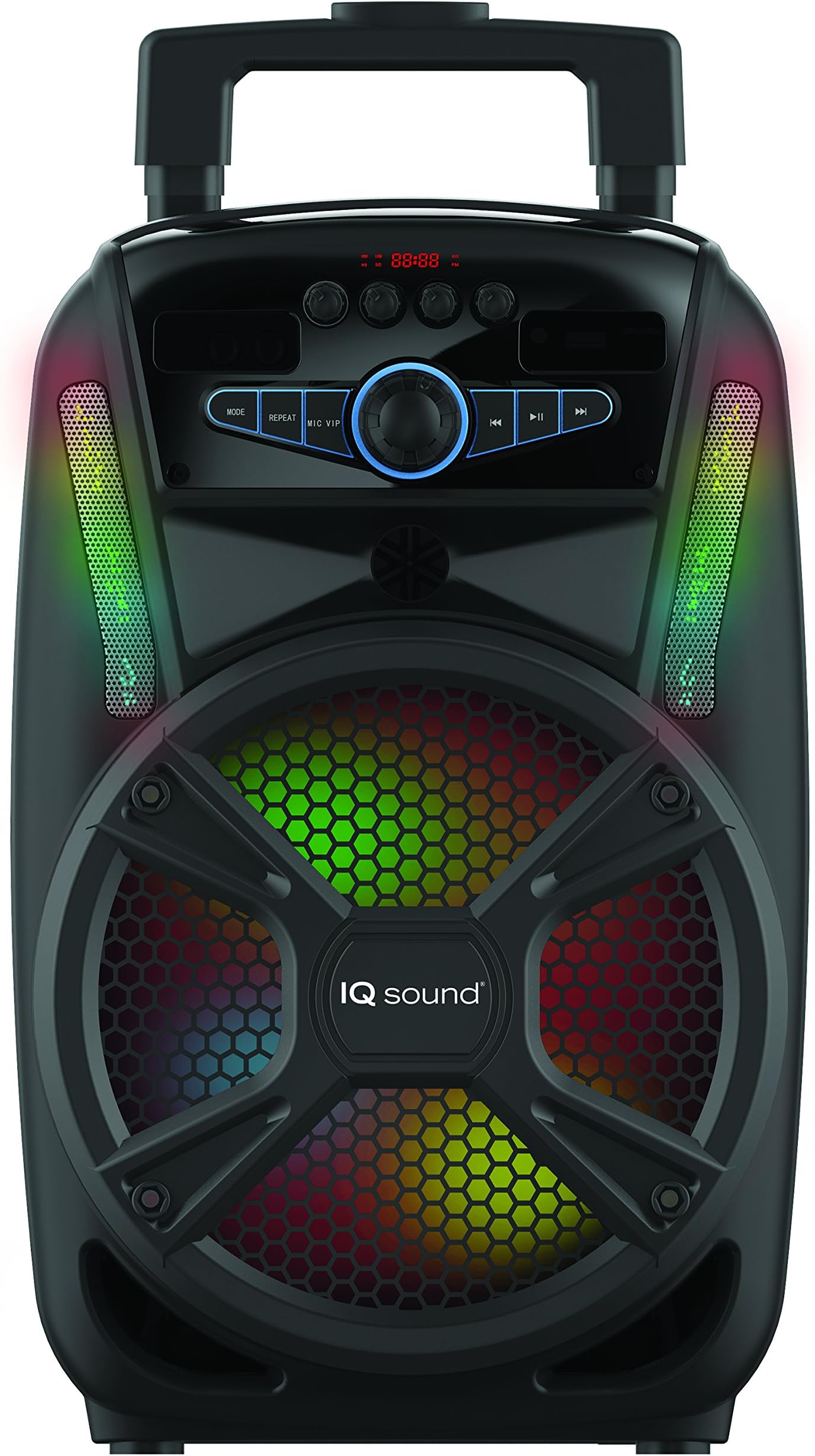 SuperSonic Tailgate Bluetooth Speaker 8-Inch, Black (IQ-4408DJBT)