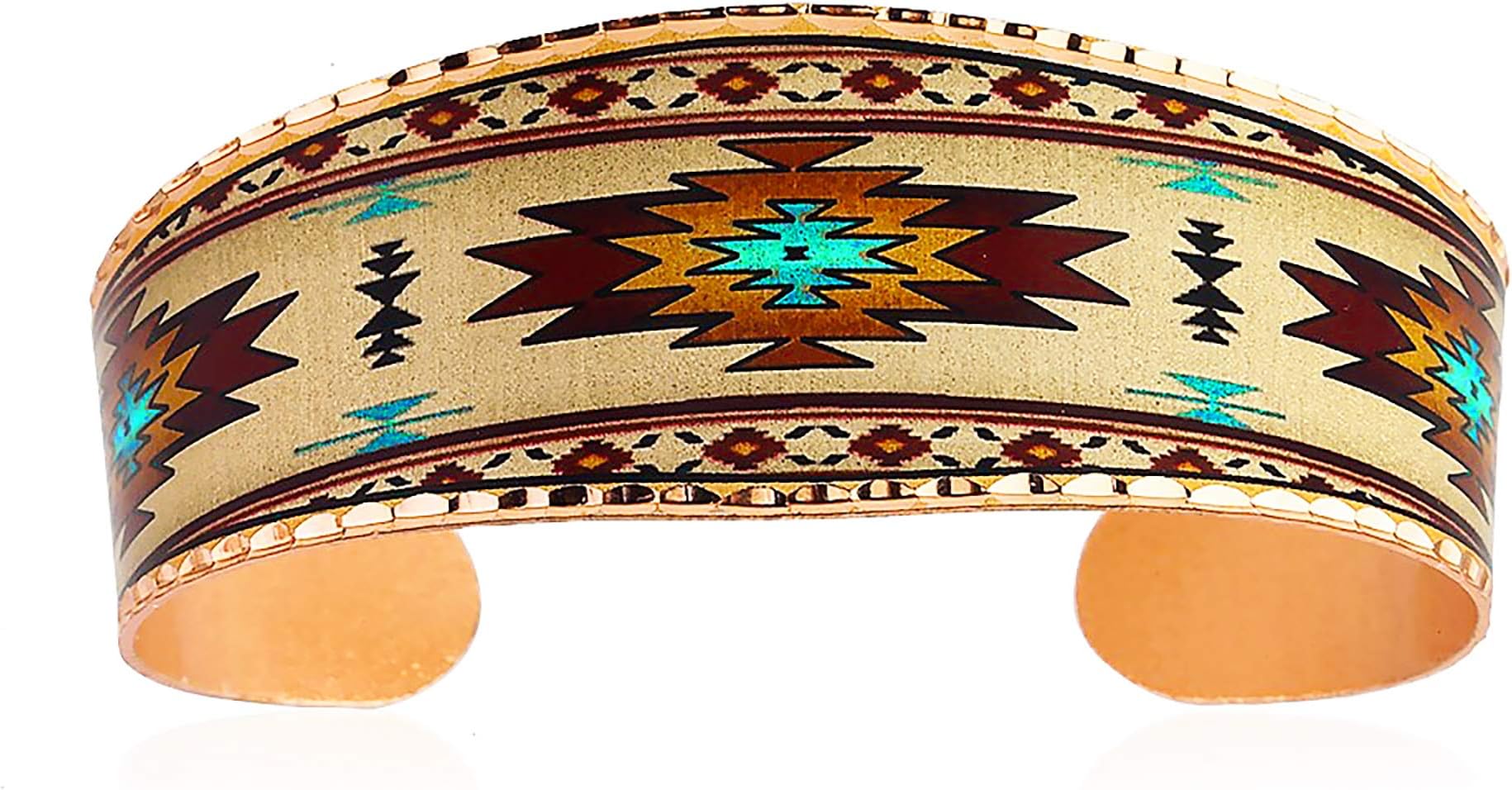 Handmade Copper Cuff Bracelets Native American Inspired Tribal Designs Animal, Nature & Symbolic Art Styles: Sasquatch/Frida/Evil Eye/Giraffe/Skull/Horse/Bison/Dragonfly/Butterfly