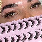 Manga Lashes Anime False Eyelashes with Spikes Fake Lashes Wispy Lashes Strips Spiky Fake Eyelashes 9 Pairs Faux Mink Lashes 8-16mm Lash Extension by ALPHONSE
