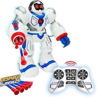 Xtrem Bots XT30039 Trooper BOT Robot Missile Shooting, Interactive Toy, Latest Generation Robotica for Kids