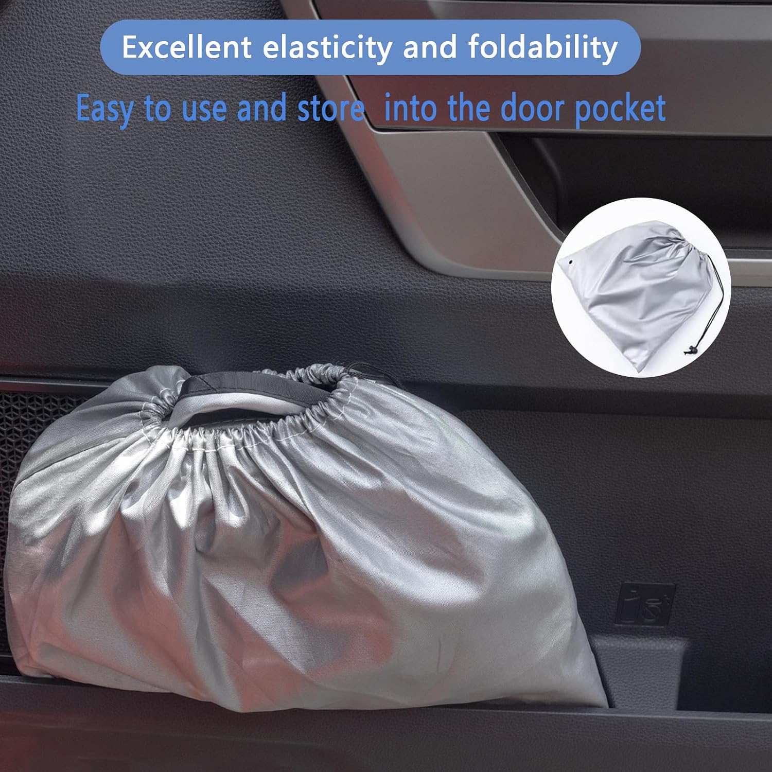 JDMCAR Liner Accessories (Gray Trim) and Windshield Sun Shade Compatible with Toyota Tundra Accessories 2022 2023 2024