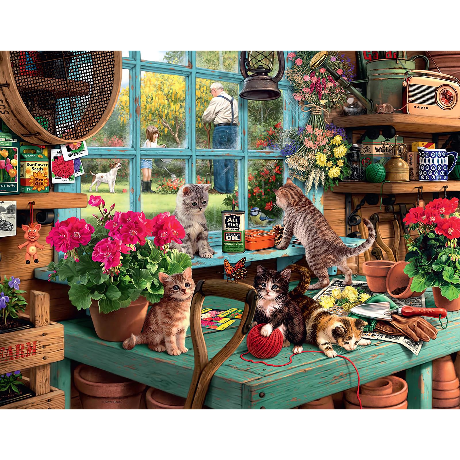 Chengqism Jigsaw Puzzles 100 Pieces for Adults Cat Puzzle 100 Pieces Animals 100 Piece Jigsaw Puzzle with Extra Large Piece for Adult Educational Games-Home Decoration Puzzles for Adult Teens Seniors — image 1