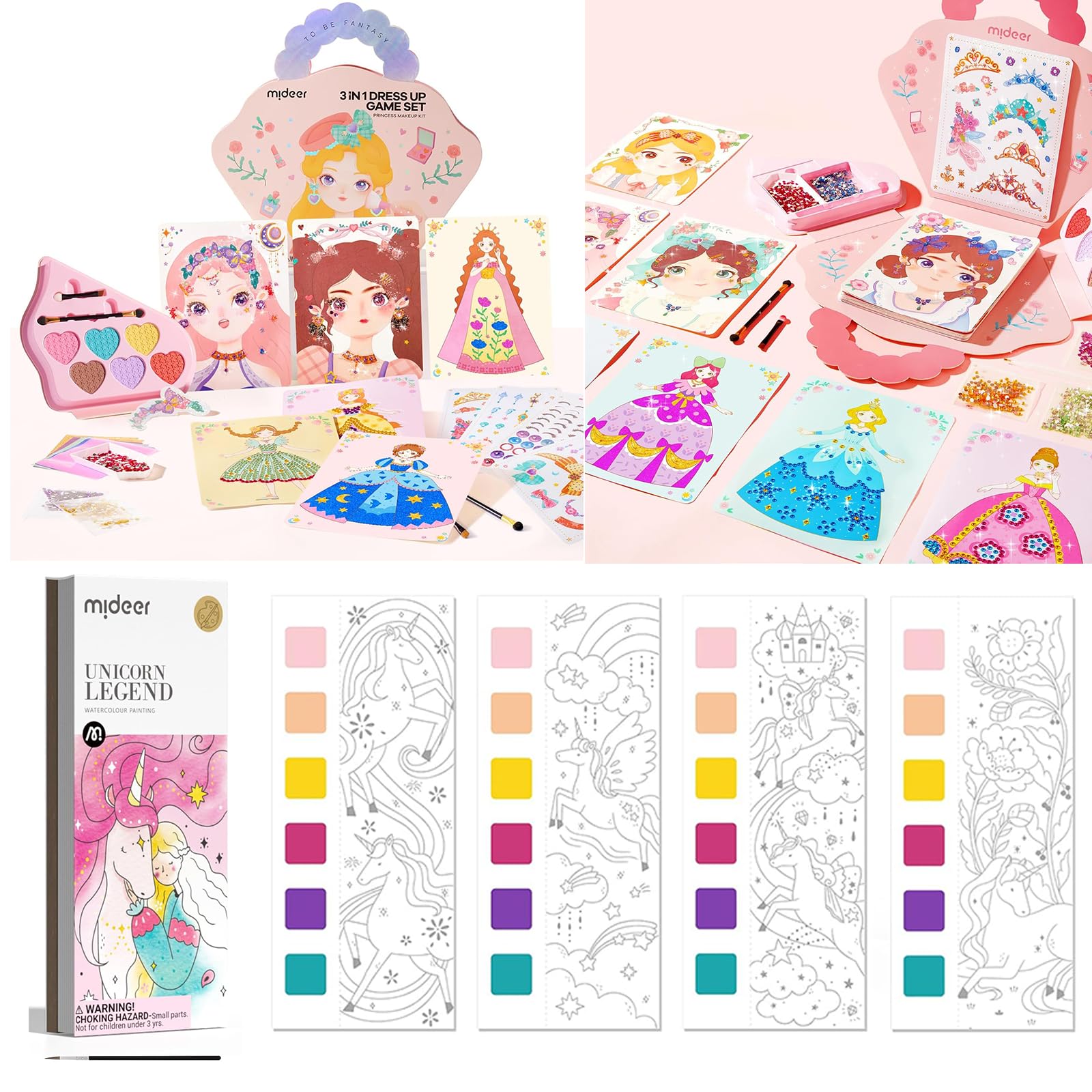 UATARU Kids Dress Up Game Set, 3 In 1 Make Up On Pa Produktbild-Vorschau 4