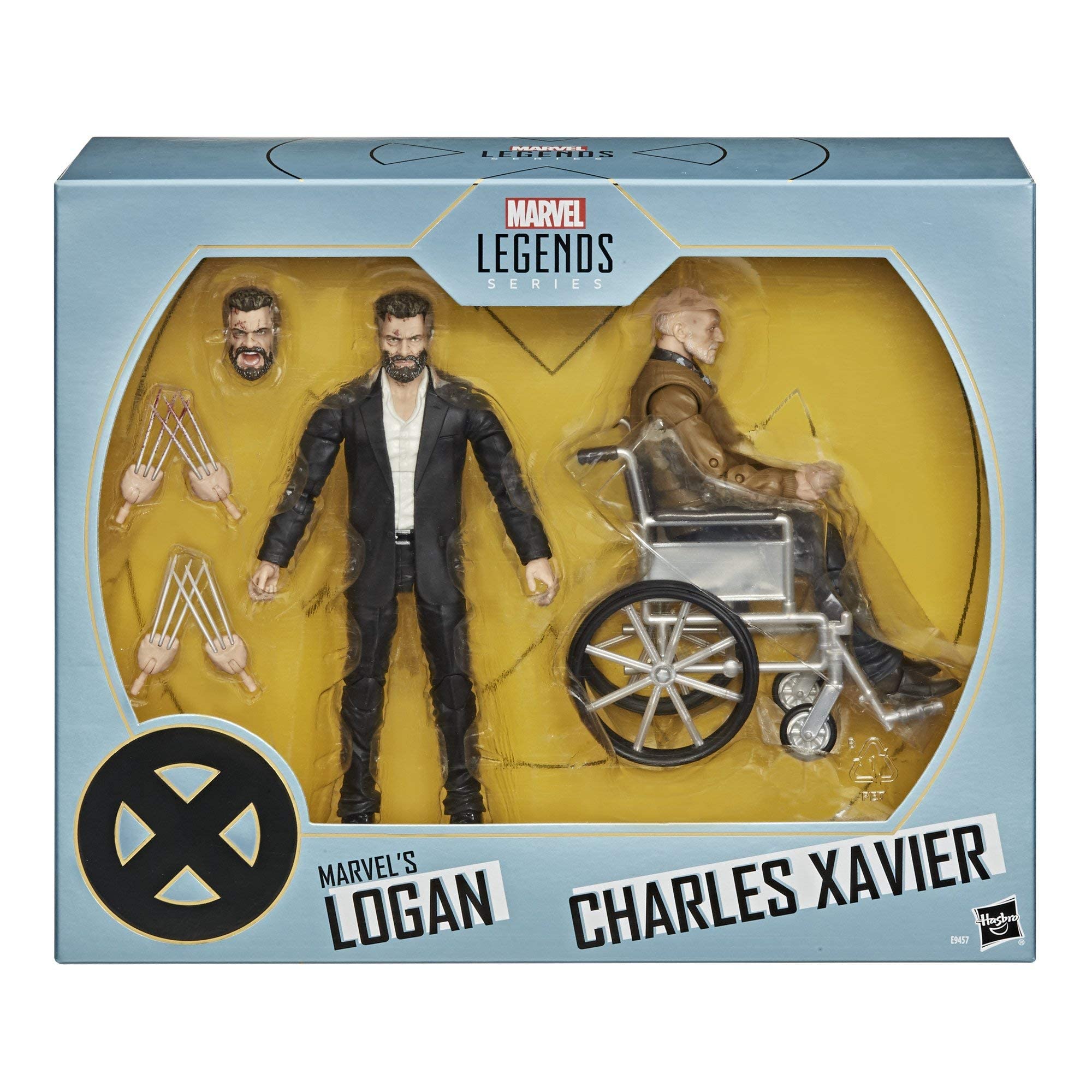 Marvel Legends Series X-Men Logan and Charles Xavier Action Figure 2-Pack