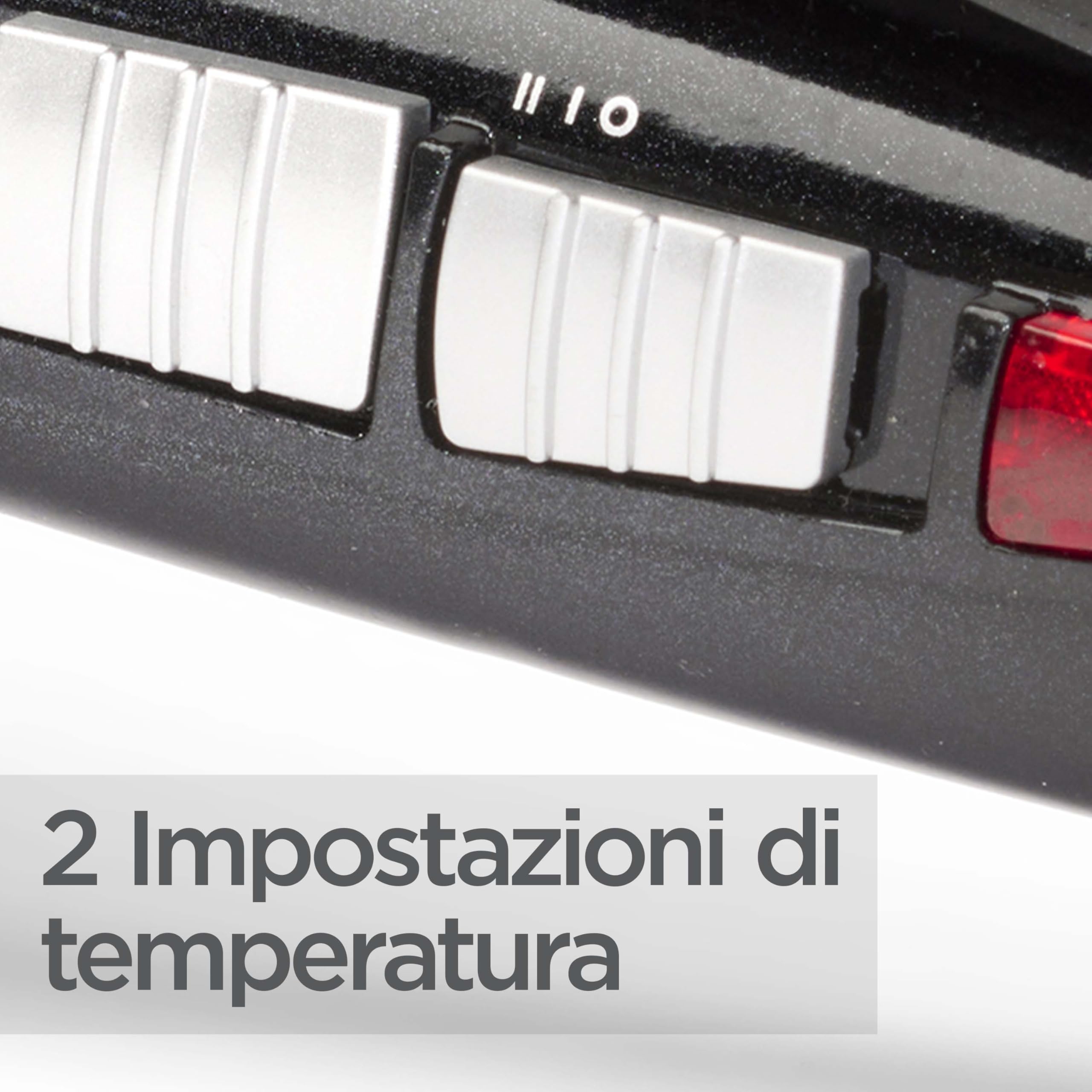 BaByliss Curl Secret Ionic 2, Arricciacapelli automatico, 2 cilindri intercambiabili, Temperature da 190°C a 230°C, Nero, 25-35 mm, C1300E