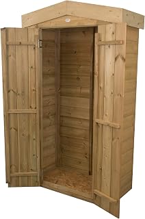 Forest Garden Shiplap Apex Tall Garden Store| 1.1m x 0.5m |Pressure Treated Wooden Patio Shed|15 Year Anti-Rot Guarantee