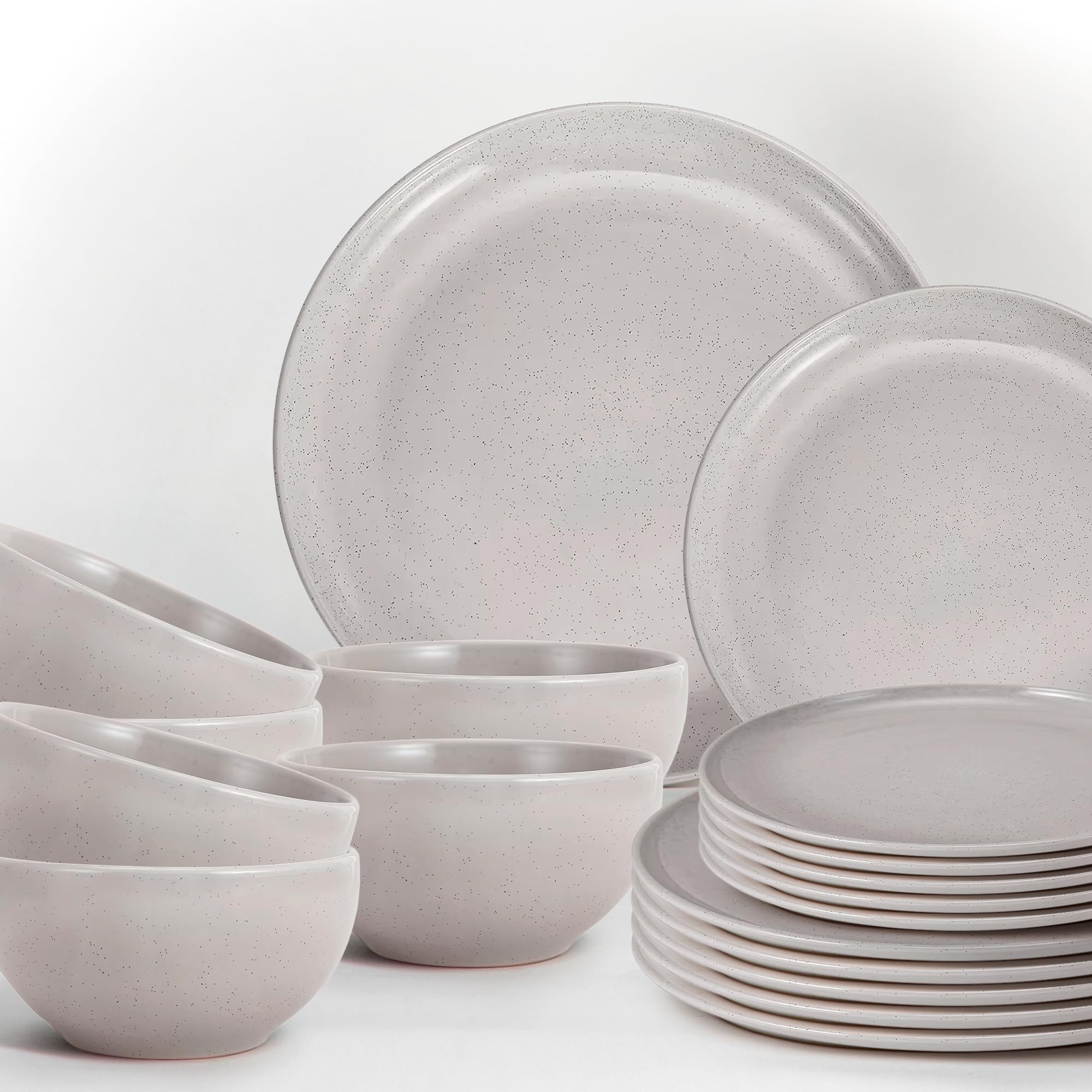 Speckled Stoneware Dinner Plates Anko Speckled Stoneware 18 Pcs