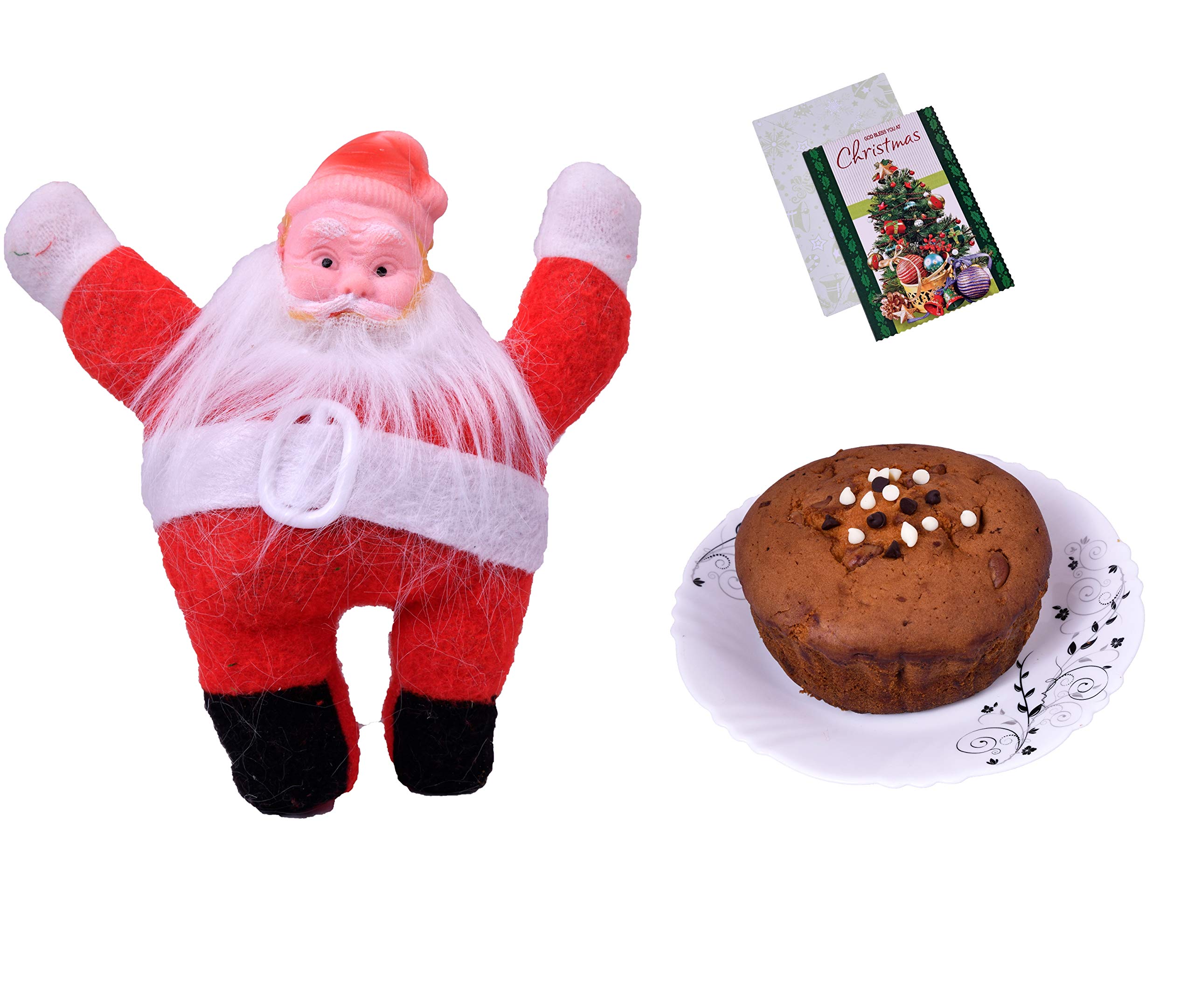 MANTOUSS Christmas Cake Gift(200gms)/ Christmas Plum Cake Gift/Christmas Gift for Kids-Santa Clause + Christmas Greeting Card-image-6