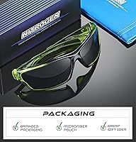 Vista 4 de Nitrogen Gafas de sol deportivas polarizadas envolventes para hombres y mujeres, UV400, para conducir, pescar, correr, gafas de sol