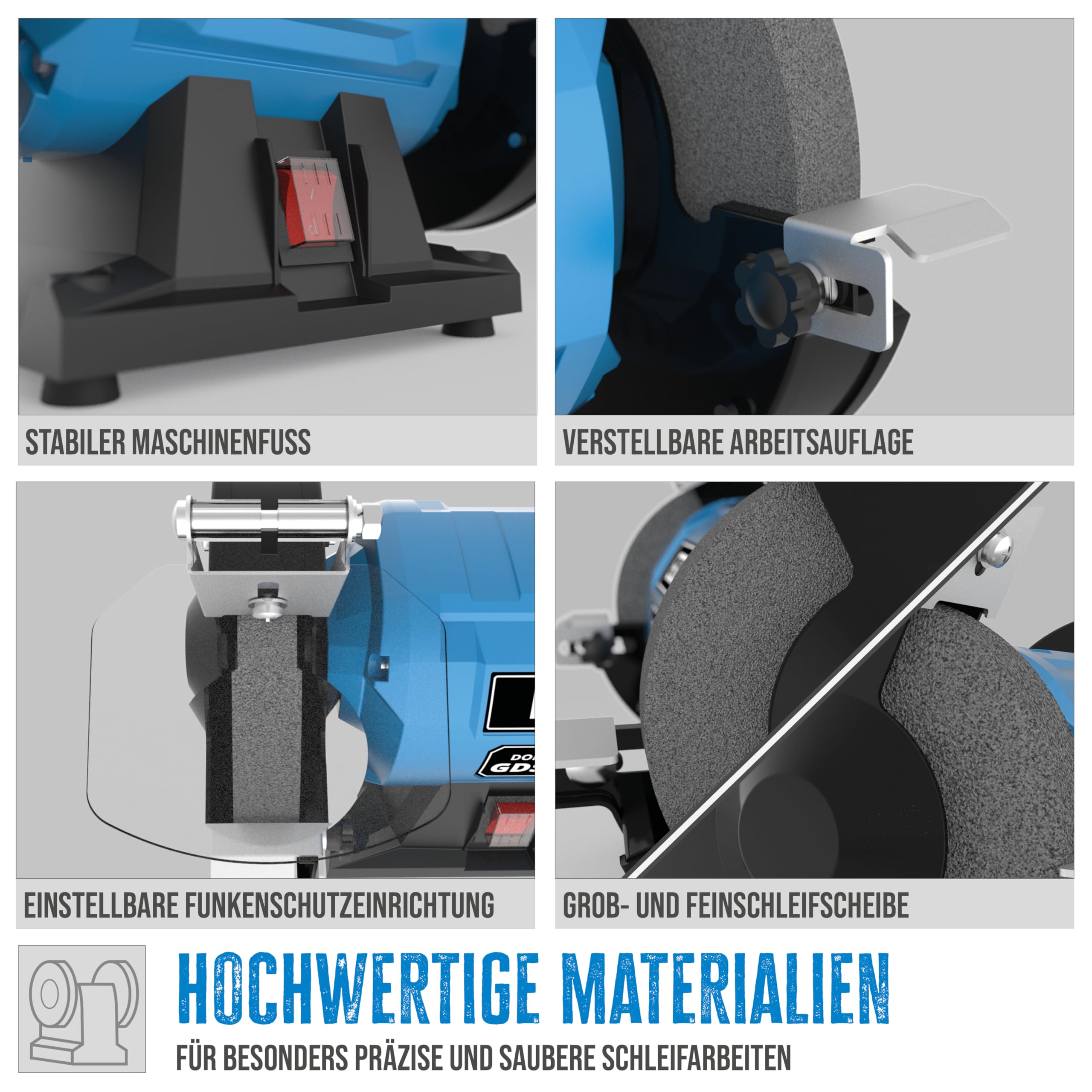 Güde GDS 150-15 - Smerigliatrice doppia