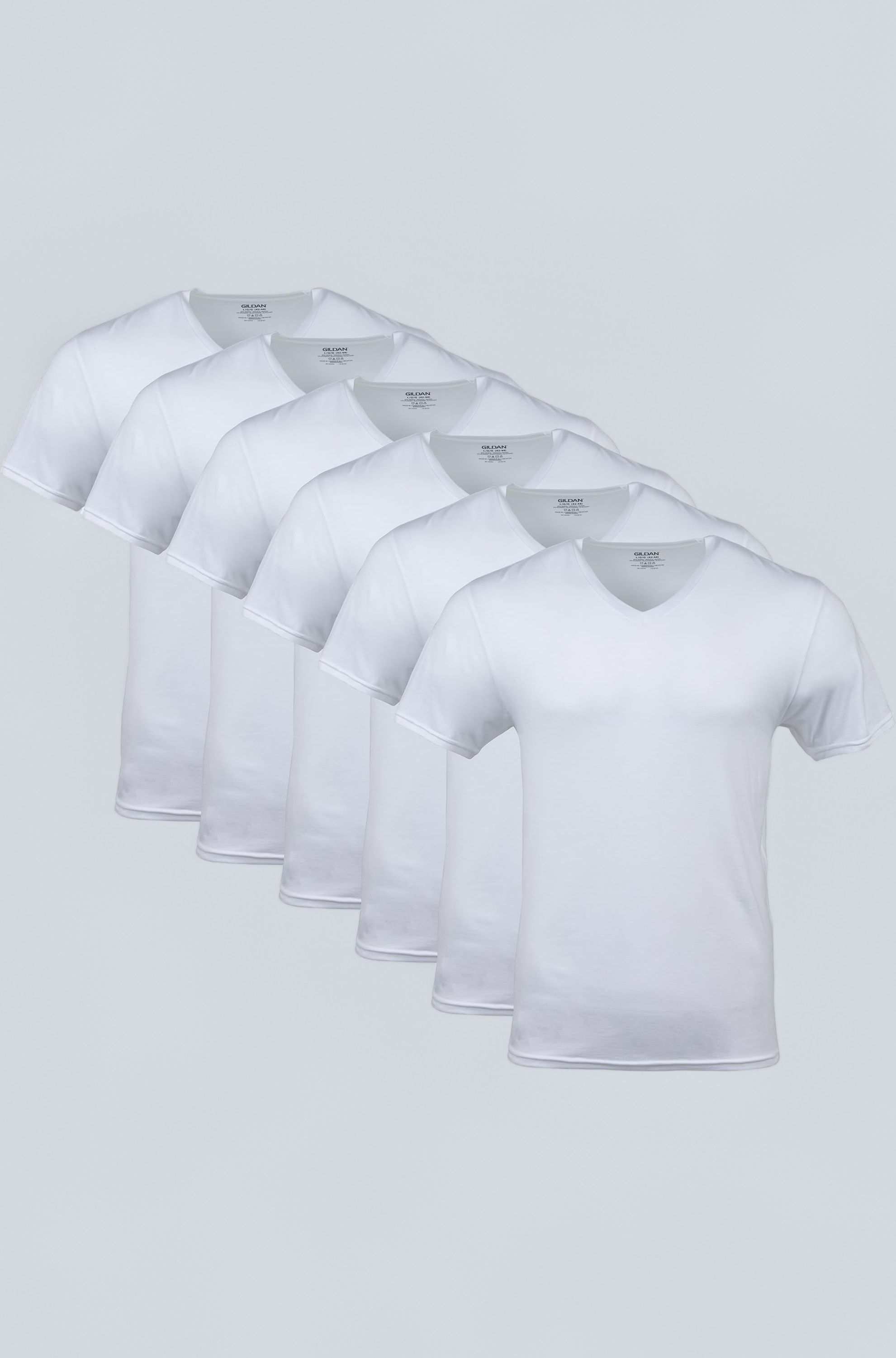 Men's V-Neck T-Shirts 5 Pack