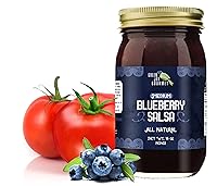 Vista 1 de Salsa Gourmet Green Jay Blueberry - Salsa de Frutas con Sabor a Arándano - Salsa Picante de Calor Medio - Salsa Gourmet para Sumergir sin