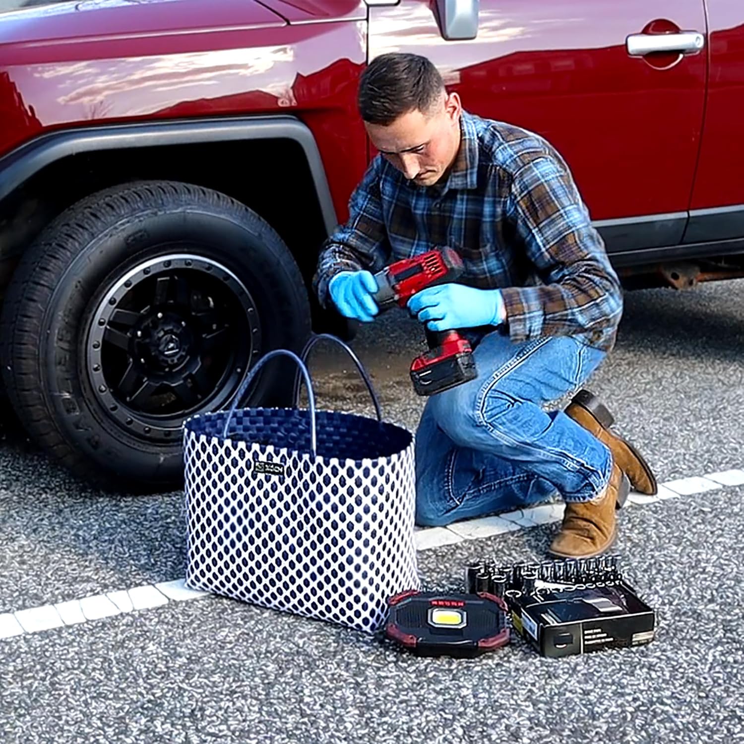 Xách Multi-Purpose Reusable Bag, High Load Capacity, Made from Recycled Material, Eco-Friendly Grocery Shopping & Storage Bag