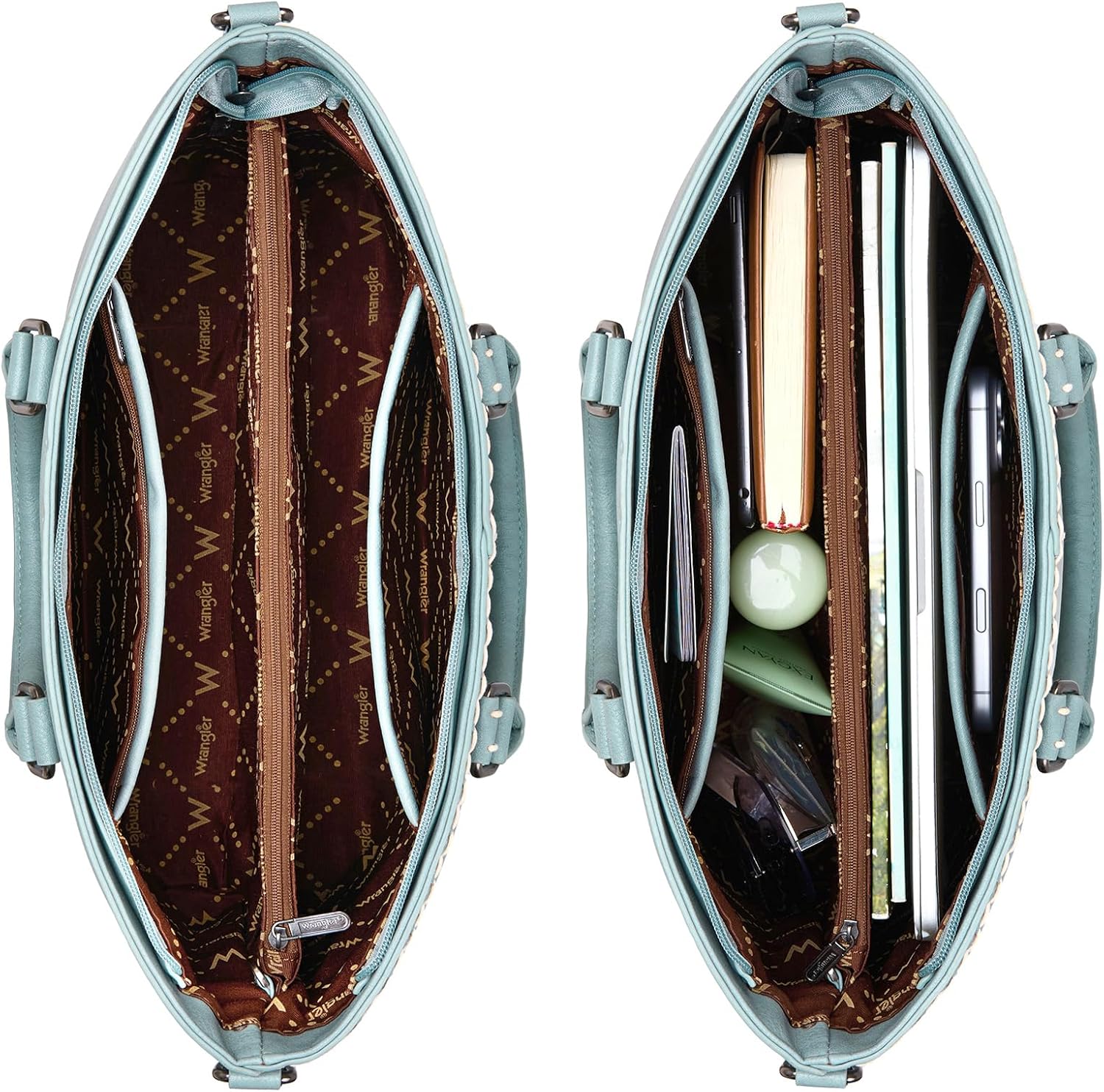 Montana West Wrangler Tote Bag for Women Top-handle Handbags Crossbody Bag with Removable Card Holder - Image 6