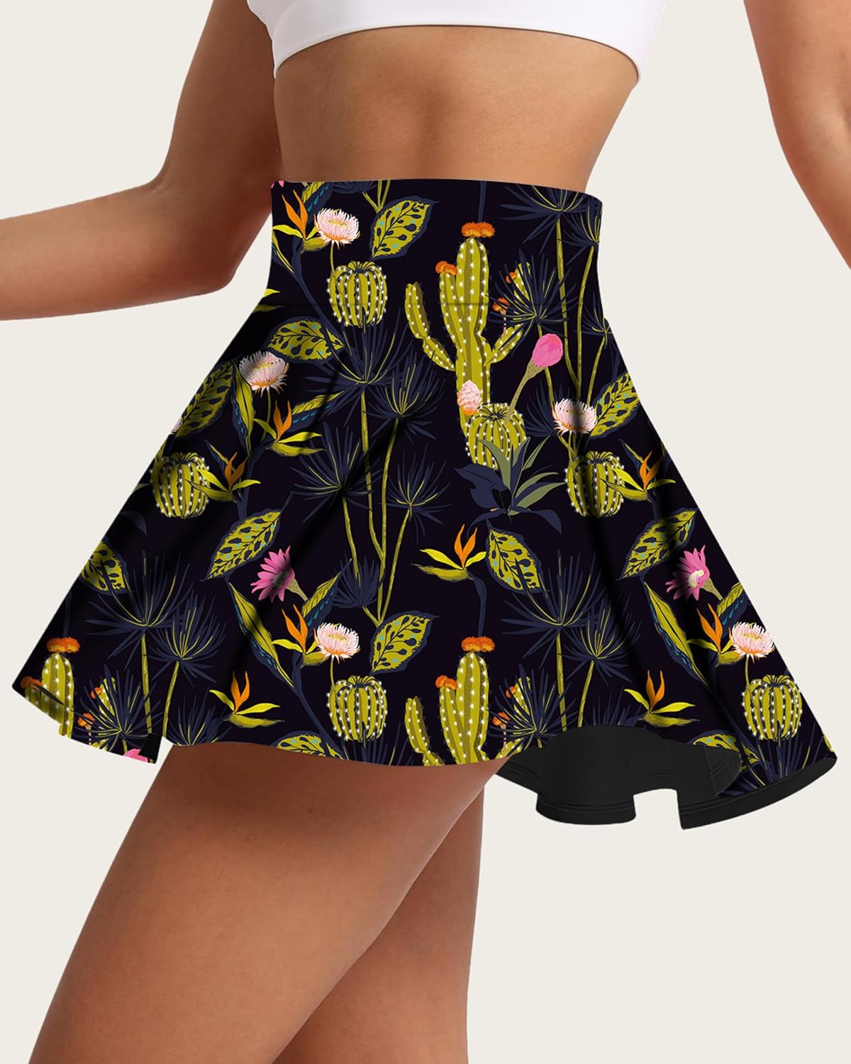 Women's Tennis Skirt Pleated Athletic Skirt with Shorts Pocket High Waisted Golf Skort for Workout Pickleball
