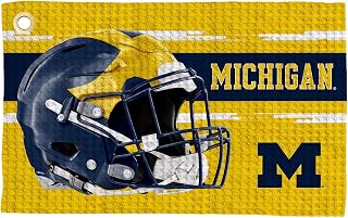 Northwest NCAA Golf Towel – Official Licensed Microfiber Waffle Fabric, Absorbent 16x25 in Club Cleaning Accessory