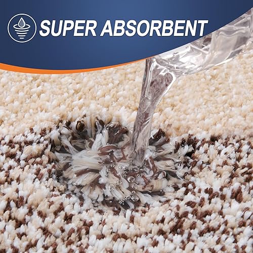 Miniatura 6 de OLANLY Juego de 2 alfombras de baño y alfombras de baño ombré, tamaño de alfombra de baño 30 x 20 pulgadas y juego de alfombra de baño 24 x 16 + 30