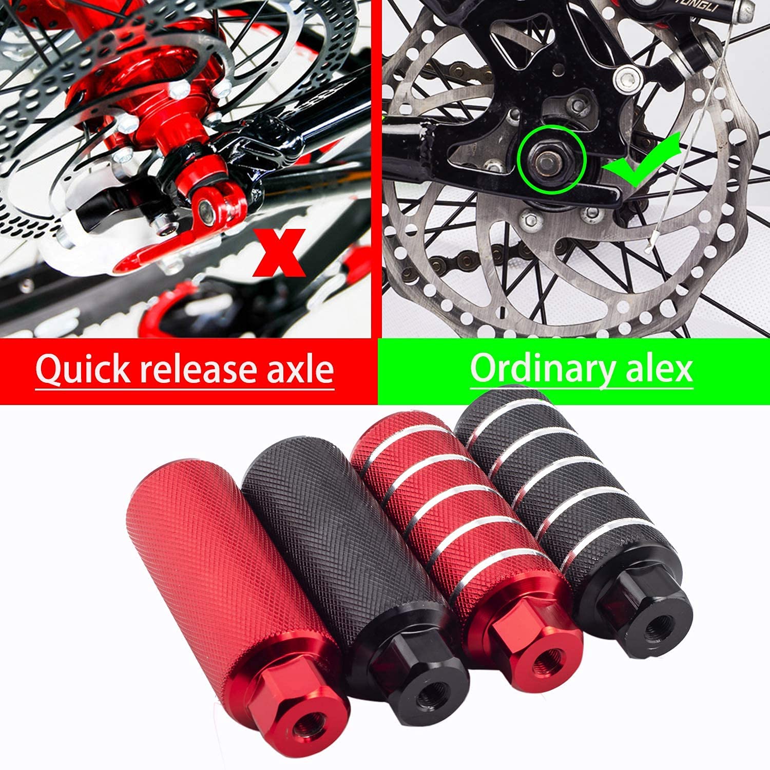 Pair of 20 Bicycle Mag Wheels Set 6 SPOKE BLACK BMX BIKE with 20x1.95 tires eBa