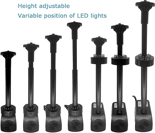 Miniatura 3 de Lewisia Kit de bomba de fuente de agua con cabezal rociador de hongos y flores, cable listado de 6 pies para estanque Koi, fuente de acuario,