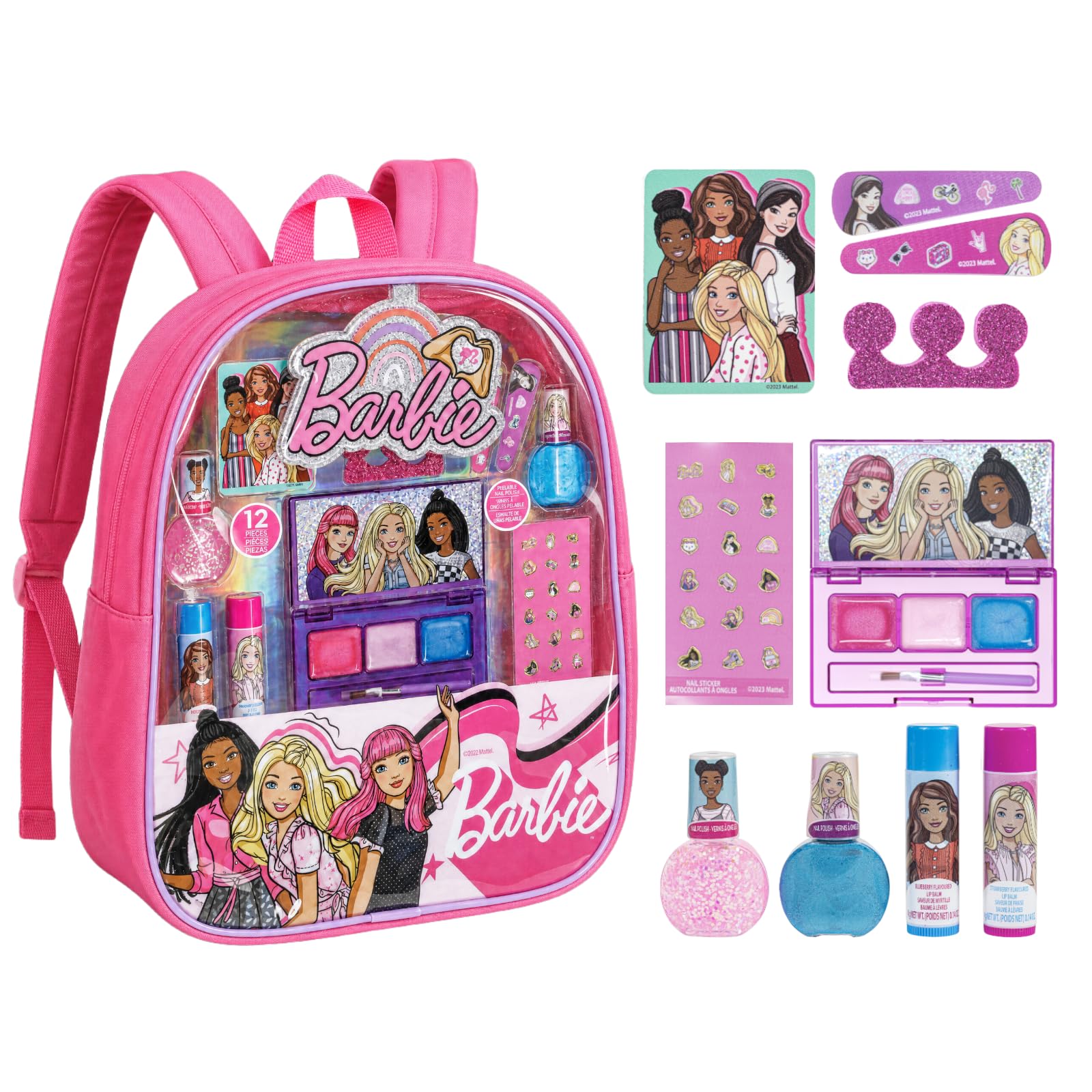 Barbie Sac à Dos Maquillage Enfant Coffret Beauté Filles Cadeau