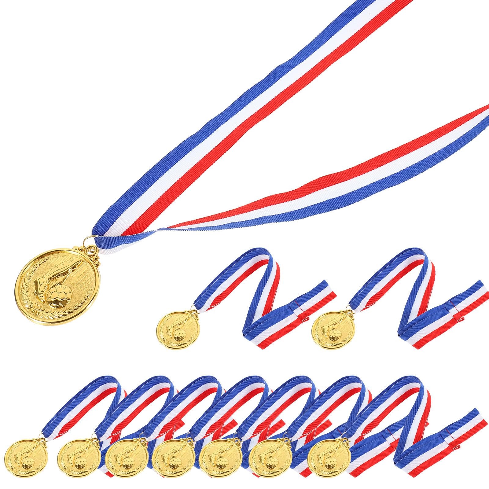 Medallas de fútbol Healeved de aleación metálica con bordes redondeados pulidos de alta calidad 8