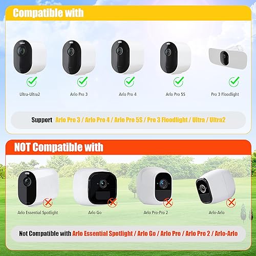 Miniatura 3 de Cargador de panel solar compatible con Arlo Pro 3Pro 4Pro 5SPro 3 FloodlightUltraUltra2, carga de paneles solares de 5 V 4 W, IP66 resistente a la