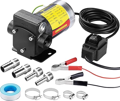 Miniatura 7 de Bomba de transferencia de gasolina autocebante de 110 V CA con interruptor de bombeo reversible para queroseno diésel de gasolina y más