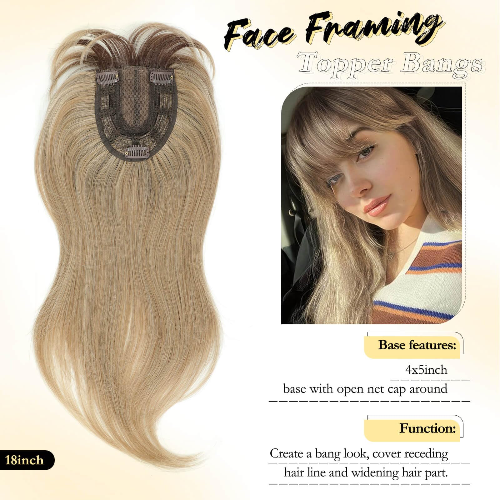 Peonymebeauty Clip in Fringe Hair Toppers - Image 4