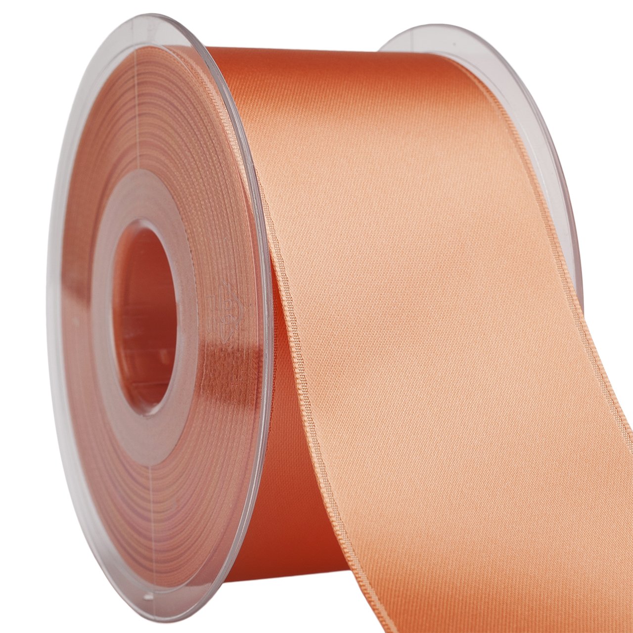 Ruban de tissu satiné pêche 5,1 cm grand rouleau pour mercerie loisirs créatifs scrapbooking